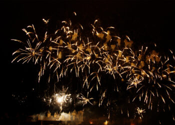 Feu d’artifice du 14-juillet de Carcassonne