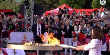La Flamme Olympique à Carcassonne