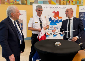 Un avion A350 d’Air France baptisé « Carcassonne »